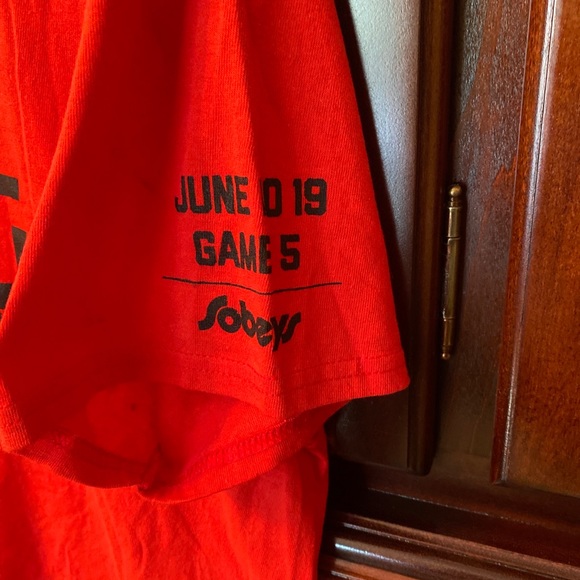 NBA CHAMPIONS 2019 Toronto Raptors We the North FINAL HOME Game 5 Red Tshirt XL - Picture 1 of 9